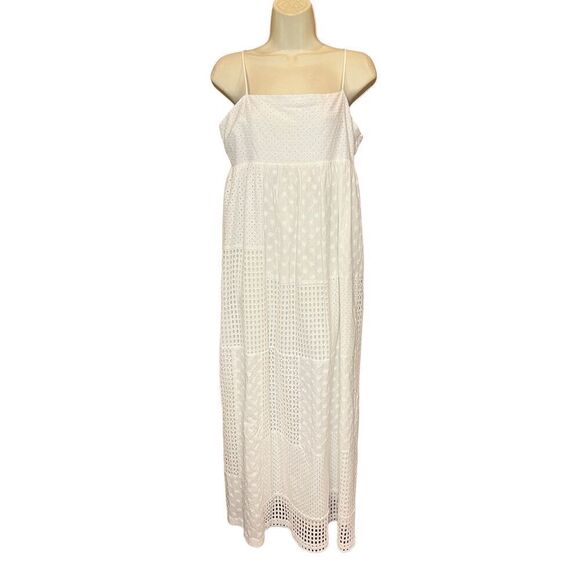 RAILS Lucille White Eyelet Mix 100% Cotton Dress NWT Size Large - Picture 6 of 11
